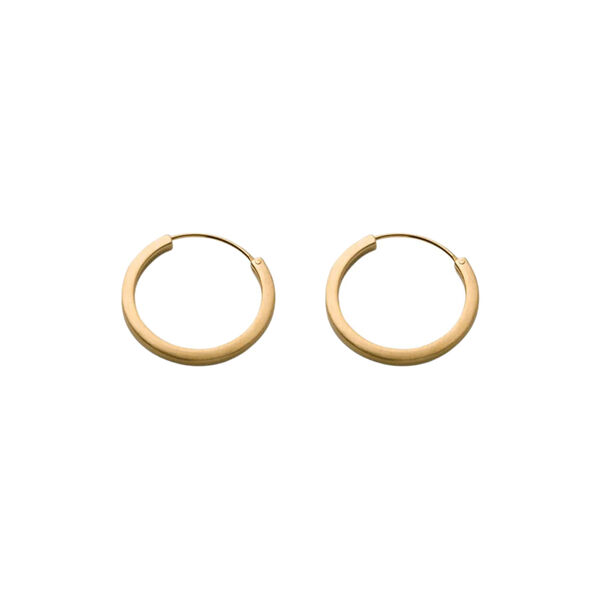 Circle&nbsp;Line&nbsp;Hoops small, gold plated, Pernille Corydon Jewellery