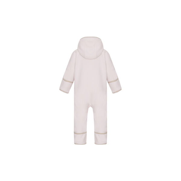 Doubleface Fleece Babysuit, rose powder/kit, VER de TERRE
