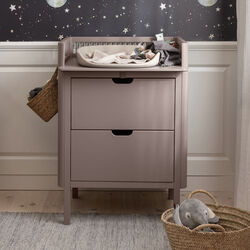 Sebra Changing Unit with Drawers, jetty beige, Sebra