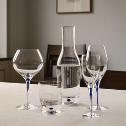 Intermezzo Blue Champagne Glass, Orrefors