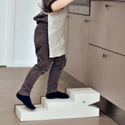 Crocodile L, sand grey, bObles