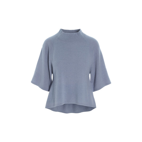 Cloud cashmere High-necked Blouse, steel blue Cloud cashmere High-necked Blouse, steel blue, BITTE KAI RAND