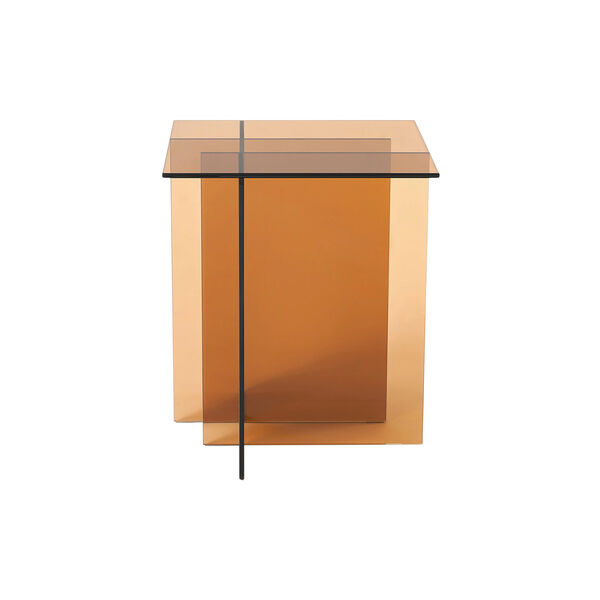 Anouk Glass Side Table, brown transparent Anouk Glass Side Table, brown transparent, Westwing Collection