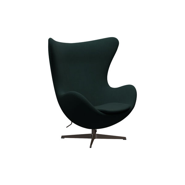 Egg™ 3316 Lounge Chair, Christianshavn 1161 dark green/brown bronze, Fritz Hansen