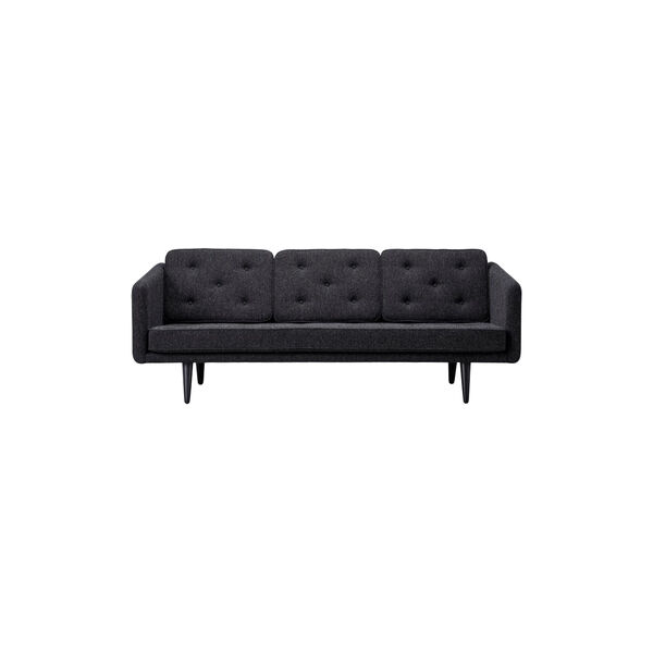 No. 1 2003 3-seater Sofa, dark grey/black lacquered oak, Fredericia Furniture