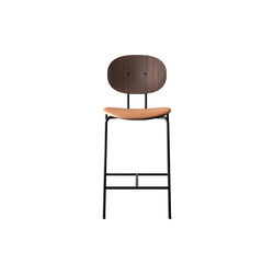 PIET HEIN Counter Chair, oiled walnut/Silk Cognac, Sibast Furniture