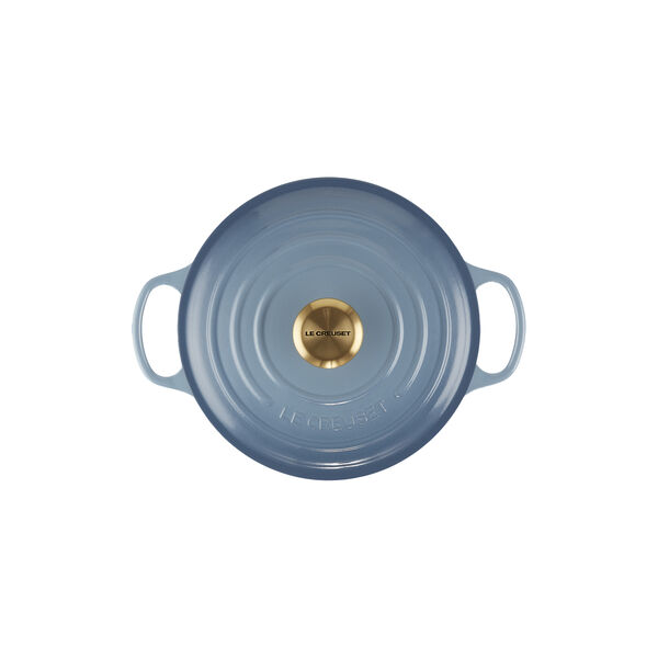 Signature round cast iron pot &Oslash; 24 cm, chambray, Le Creuset