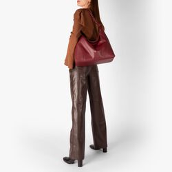 Giara Hobo Bag | Burgundy, Aigner