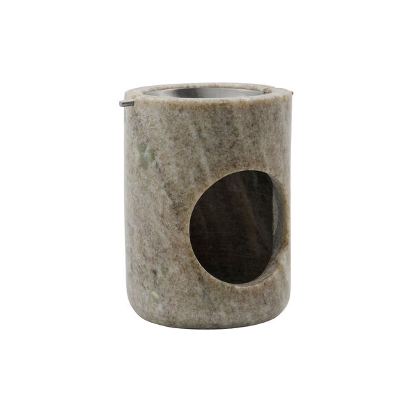 Oil burner MKMarble, beige/silver finish, Meraki