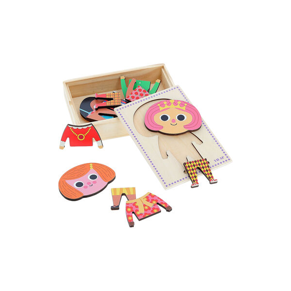 Moody Jade Puzzle 6x3 pcs., Vilac