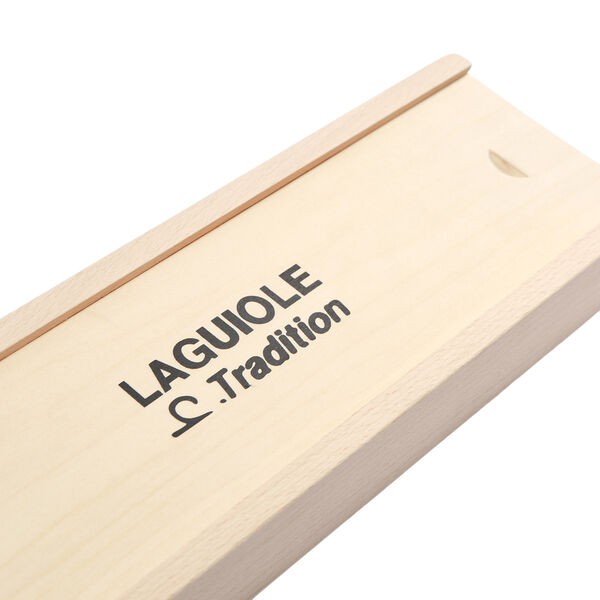 Carving Set, olive wood, Laguiole Tradition