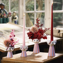 Eva Candle holder, pink, Bjørn Wiinblad