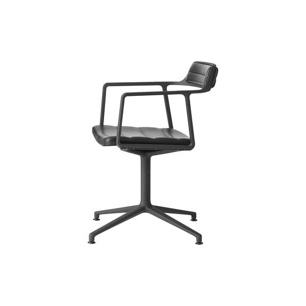 VIPP452 Swivel Chair with Gliders, black/black VIPP452 Swivel Chair with Gliders, black/black, Vipp