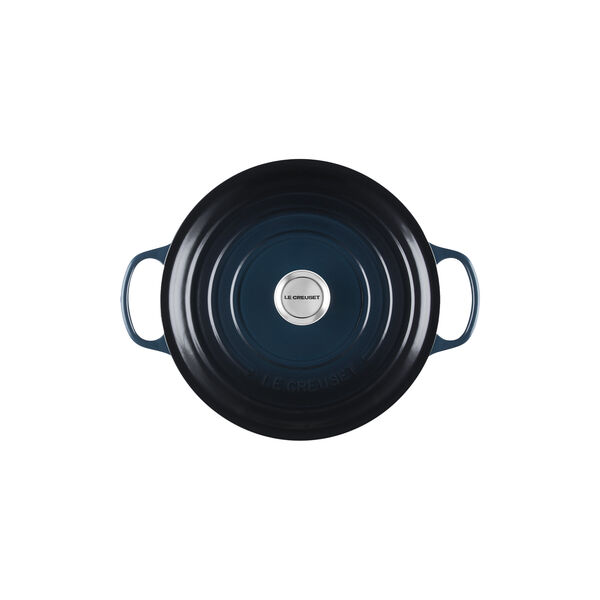 Signature round cast iron pot &Oslash; 28 cm, nuit, Le Creuset