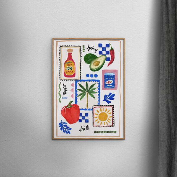 Postcard from Mexico, Poster & Frame