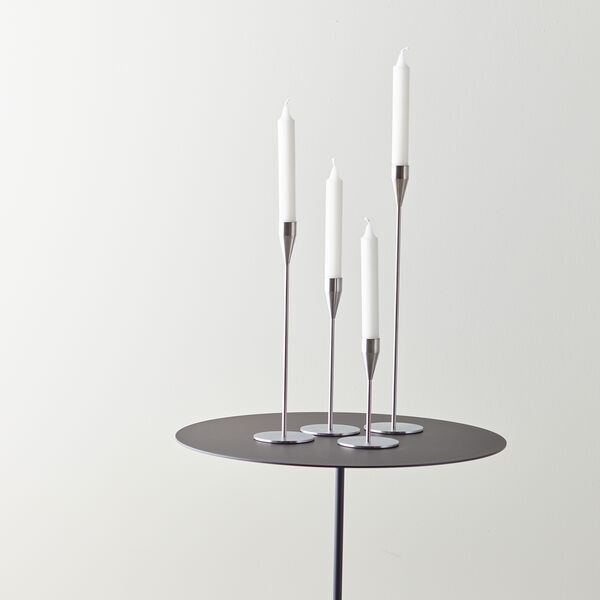 Mars candle holder 14 cm, stainless steel Mars candle holder 14 cm, stainless steel, Piet Hein