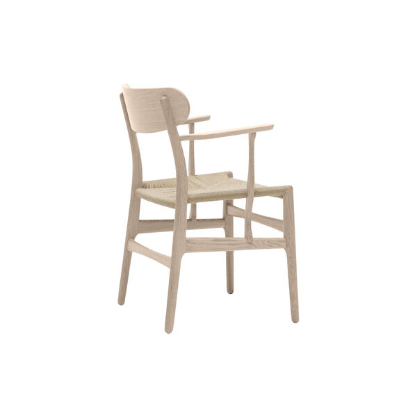 CH26 Dining Chair, soap treated oak/natural, Carl Hansen & S&oslash;n