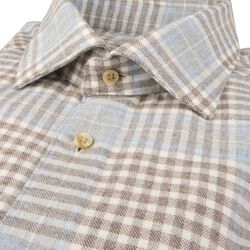 Regular, C71 RC cuff, light grey check, Stenstr&ouml;ms