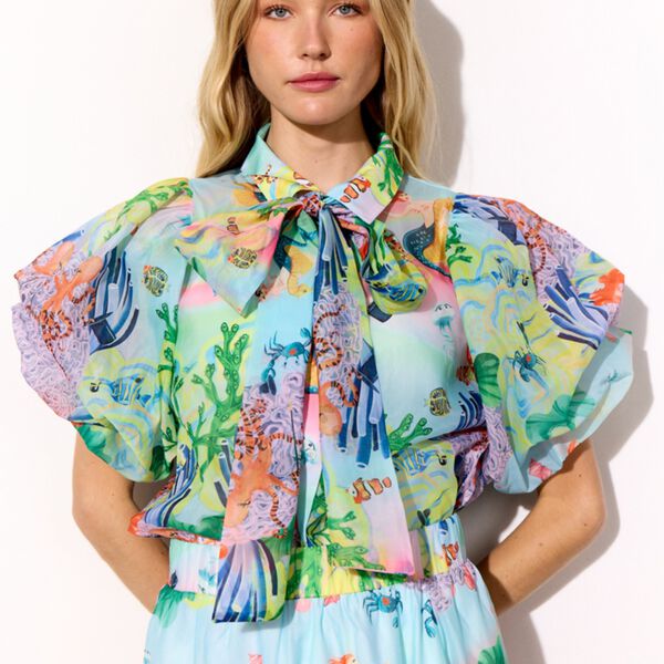 Marina Shirt, ocean life art print, HUNK&Oslash;N