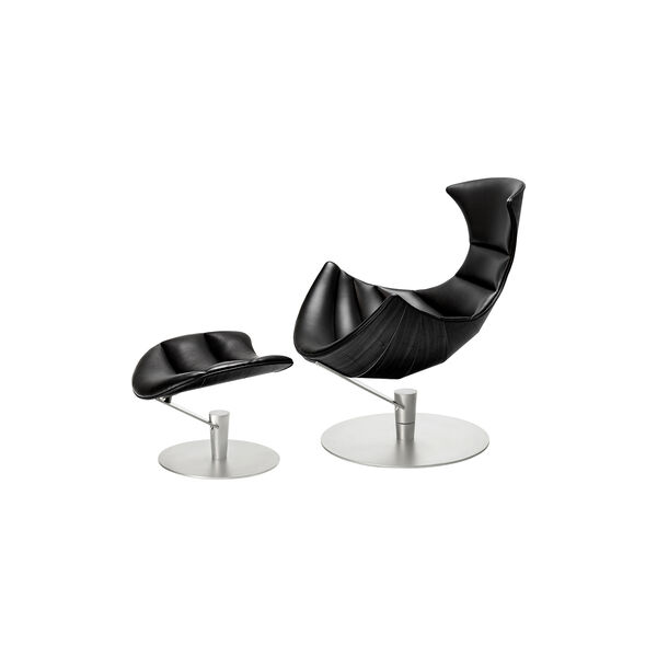 The Lobster Chair, black oak/chrome, Bruunmunch Furniture