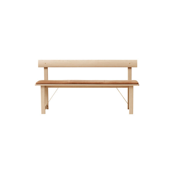 Position Bench 155, white oiled oak, Form & Refine