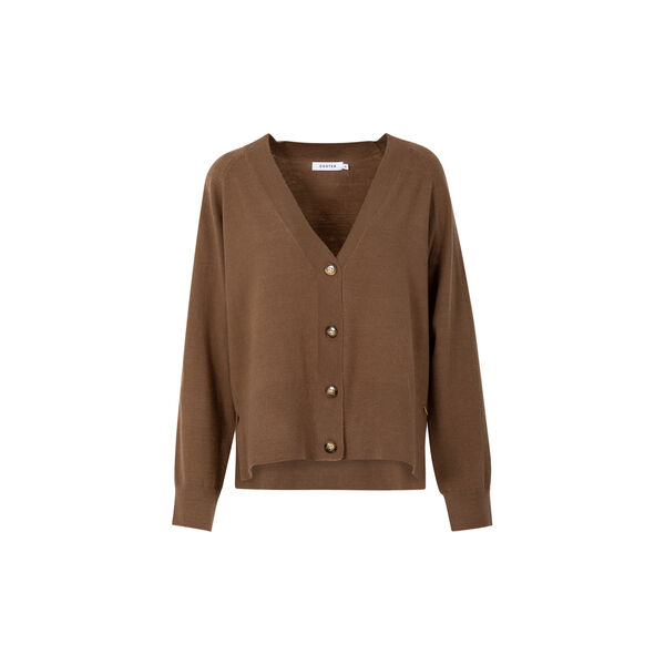 Knit cardigan - Comfy, mocca mousse, Coster Copenhagen