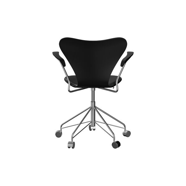 Series 7&trade; 3217 Front Upholstered Office Chair, Grace Black, Fritz Hansen