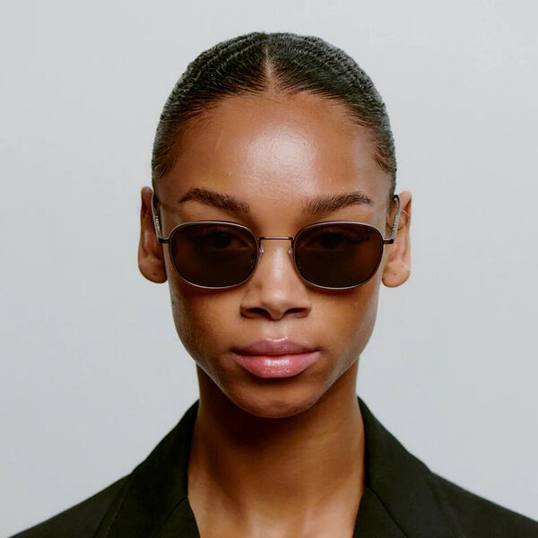 Hello Sunglasses, matte brown, A. KJÆRBEDE