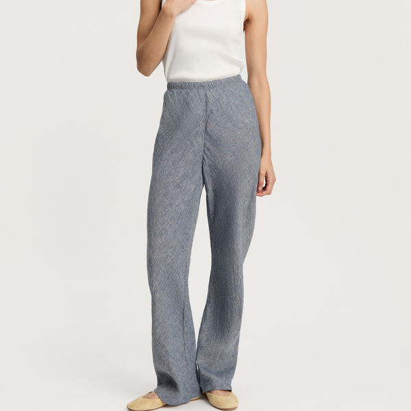 Mara Pant Linen, night sky, Aiayu