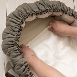 Baby nest waterproof sheet, moonlight beige, Sebra