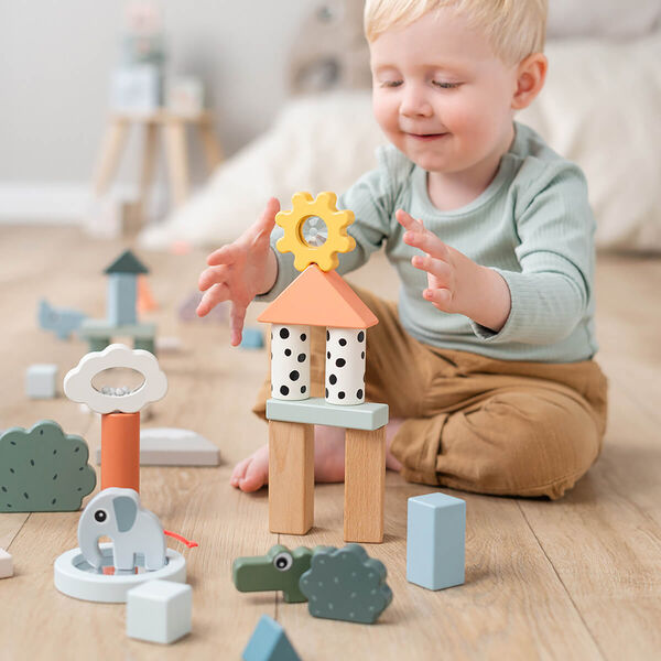 Deer Friends Building Block Set 34 pcs., colour mix, Done by Deer