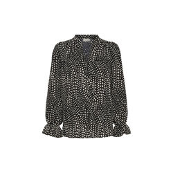 LibertyIW Blouse, black faded dot, InWear