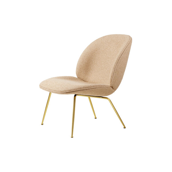 Beetle Lounge Chair Fully Upholstered, Around Bouclé 004/brass semi matt Beetle Lounge Chair Fully Upholstered, Around Bouclé 004/brass semi matt, GUBI