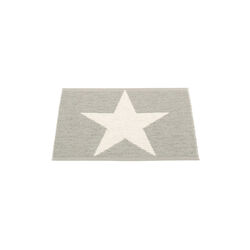 Viggo Plastic Rug, warm grey/vanilla, Pappelina