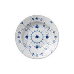 Blue Fluted Plain Deep Plate Ø 23 cm, Royal Copenhagen