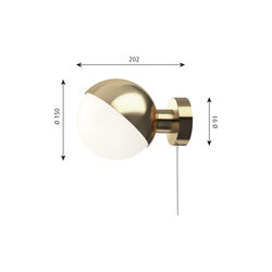 VL Studio Wall Lamp, brass, Louis Poulsen