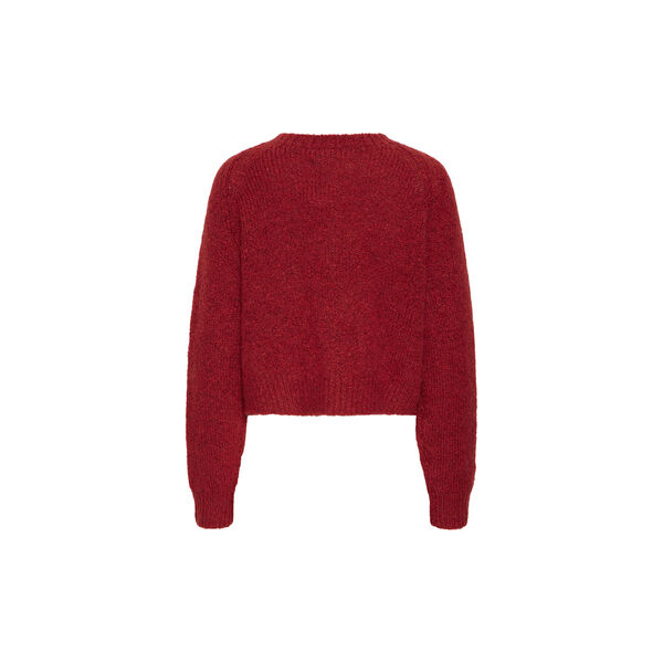 IHBELABLUE Cardigan, red dahlia, ICHI