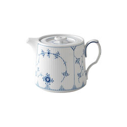 Blue Fluted Plain Tea Pot 75 cl, Royal Copenhagen