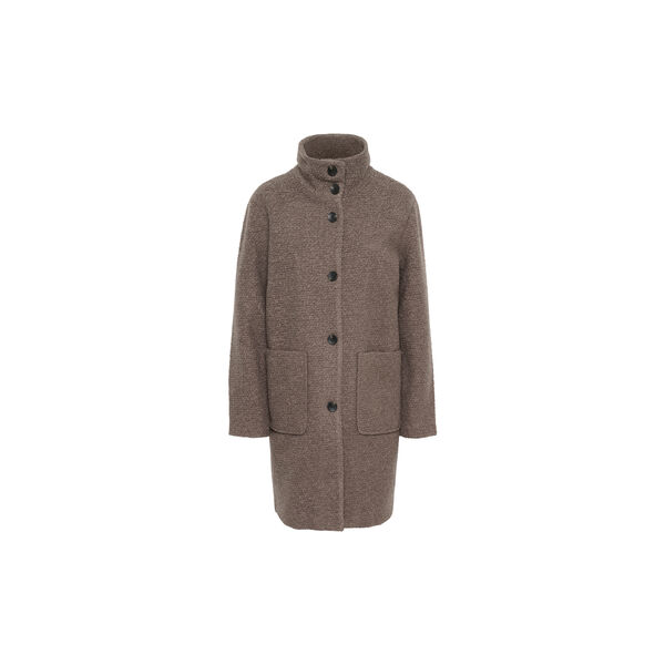 FerddySZ Wool Coat, falcon, Saint Tropez