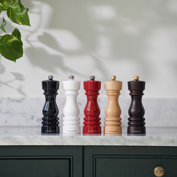 London Salt and pepper mill set, red, Cole & Mason