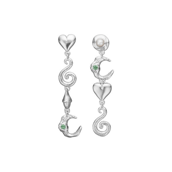 Tangled earrings, silver, Studio Z