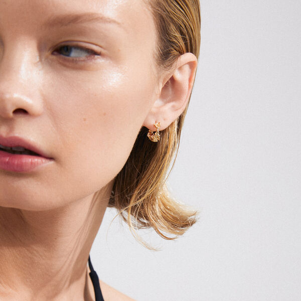 TRUST Earrings Small, gold plated, Pilgrim