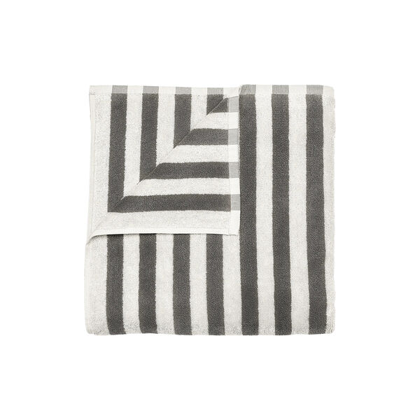 ARTO Bath towel thick stripes, moonbeam/magnet, Blomus