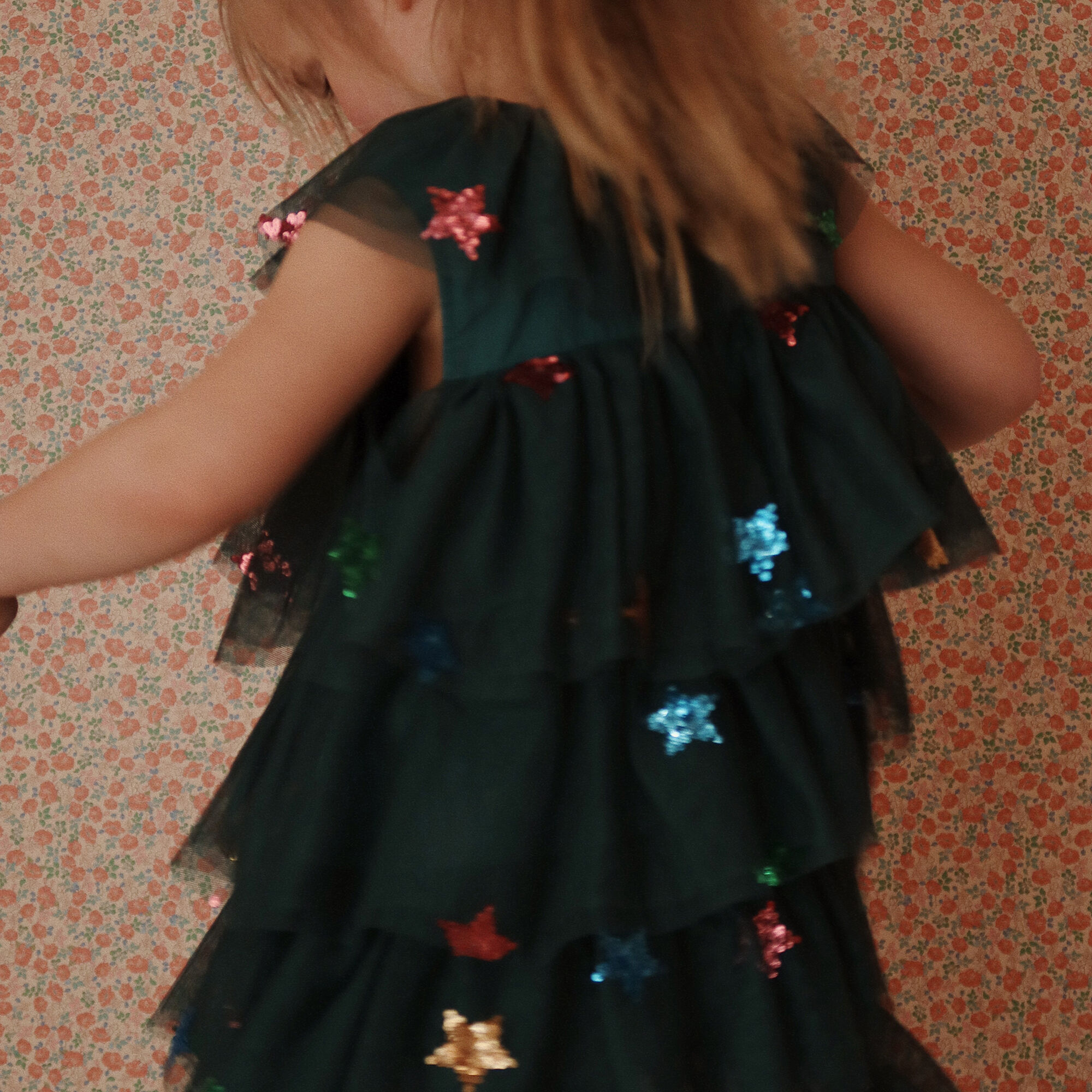 Yvonne Christmas Dress hunter green