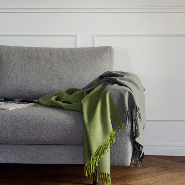 Secret Throw, 02204 lime/moss, Silkeborg Uldspinderi