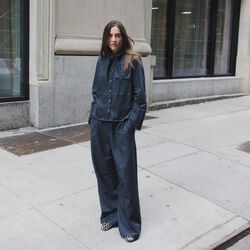 LR-TITUS 1 Bukser, mid blue denim, Levet&eacute; Room