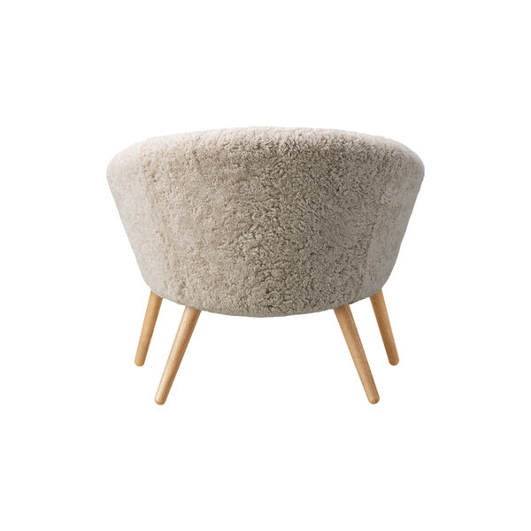 Ditzel Lounge Chair, white/oiled oak Ditzel Lounge Chair, white/oiled oak, Fredericia Furniture