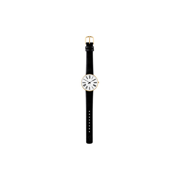Roman Wrist Watch, white/gold/black, Arne Jacobsen Watches