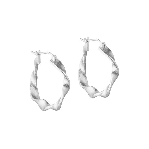 Maeve big hoops, silver plated, Pure by Nat