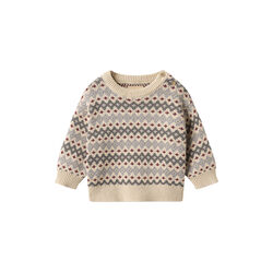 Jacquard Pullover Harlow, flint, Wheat